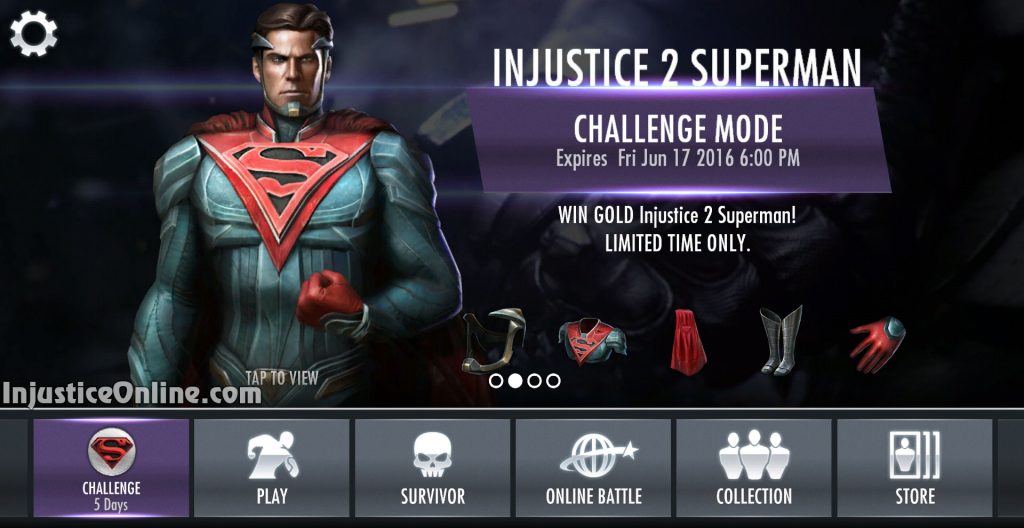Injustice 2 Superman Challenge For Injustice Mobile