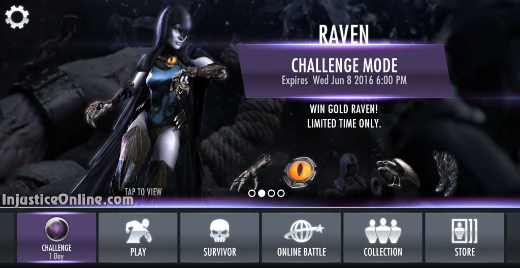 Raven Challenge For Injustice Mobile